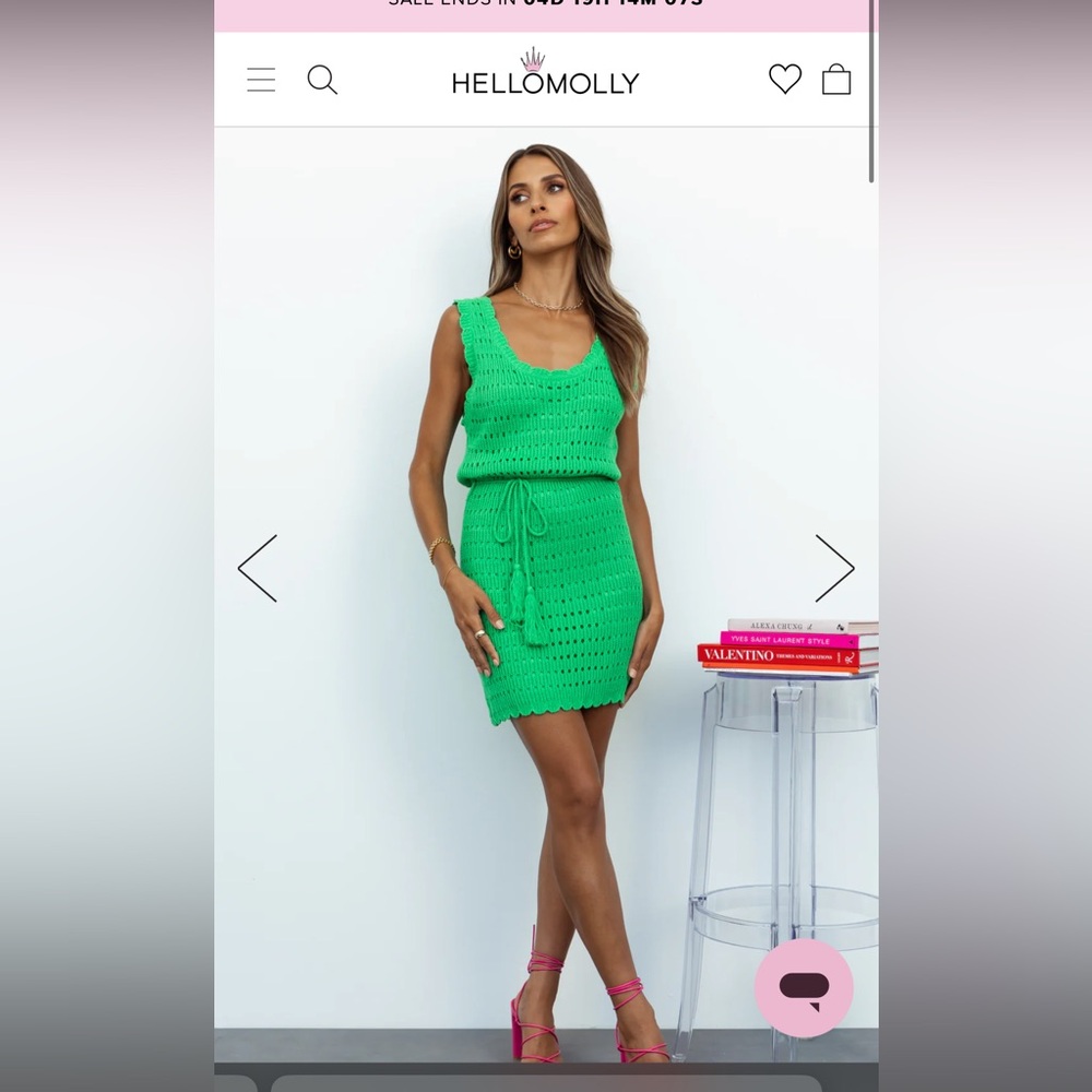 Hello Molly Parked Dress Green
